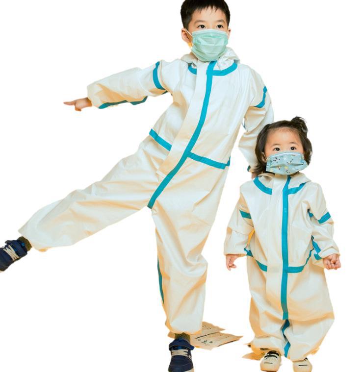 民用防护服成人儿童工作服透气连体男女隔离衣通用防尘加厚