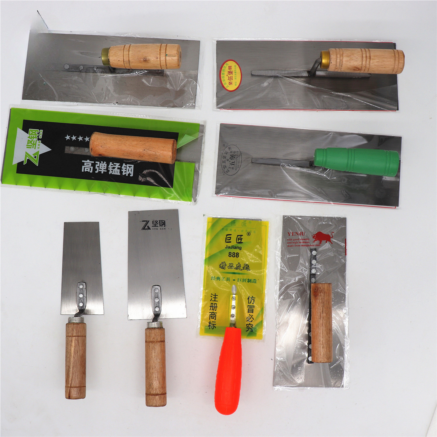 各款式铁泥板 高碳钢抹泥刀 五堡抹子 小泥板正版五堡泥板