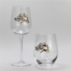 Glossy wineglass, crystal, cup from pearl, custom made