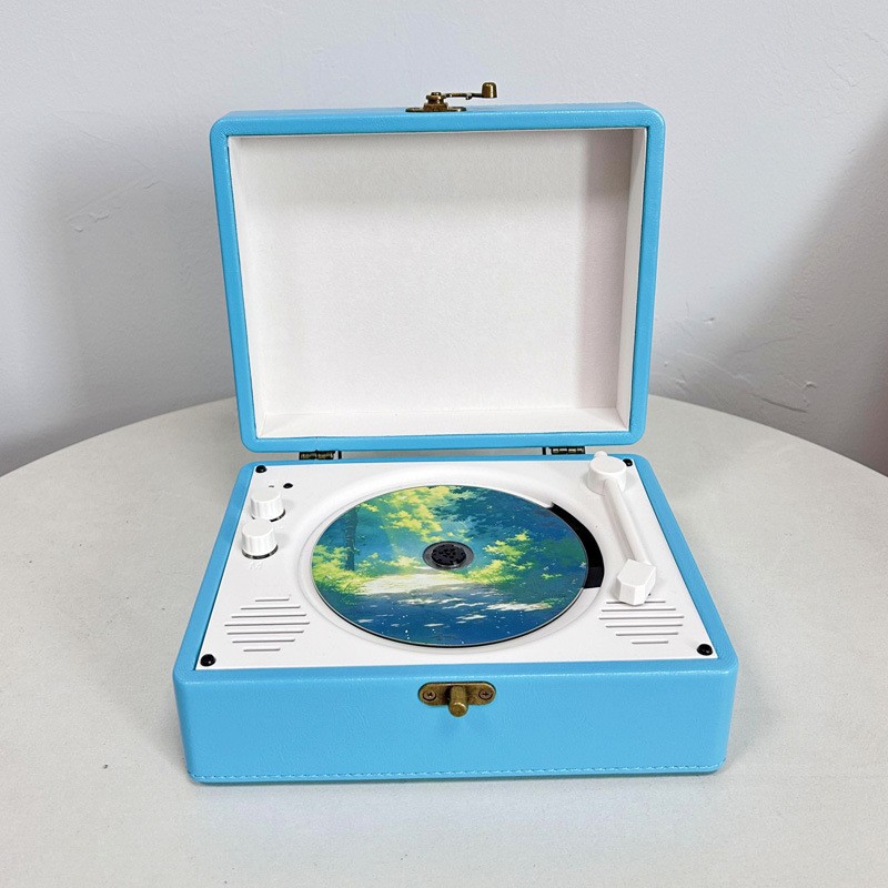 가죽-스카이 블루