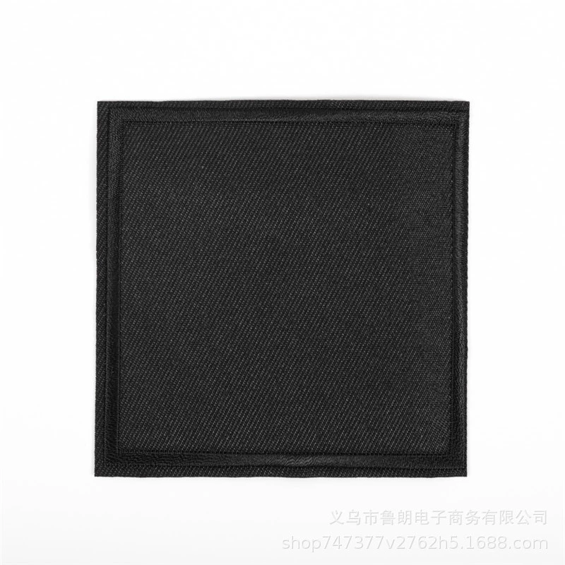 Black small trousers, square bag, with embroidery