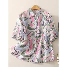U 35474 Digital Print Collar Shirt 数码印花翻领衬衫