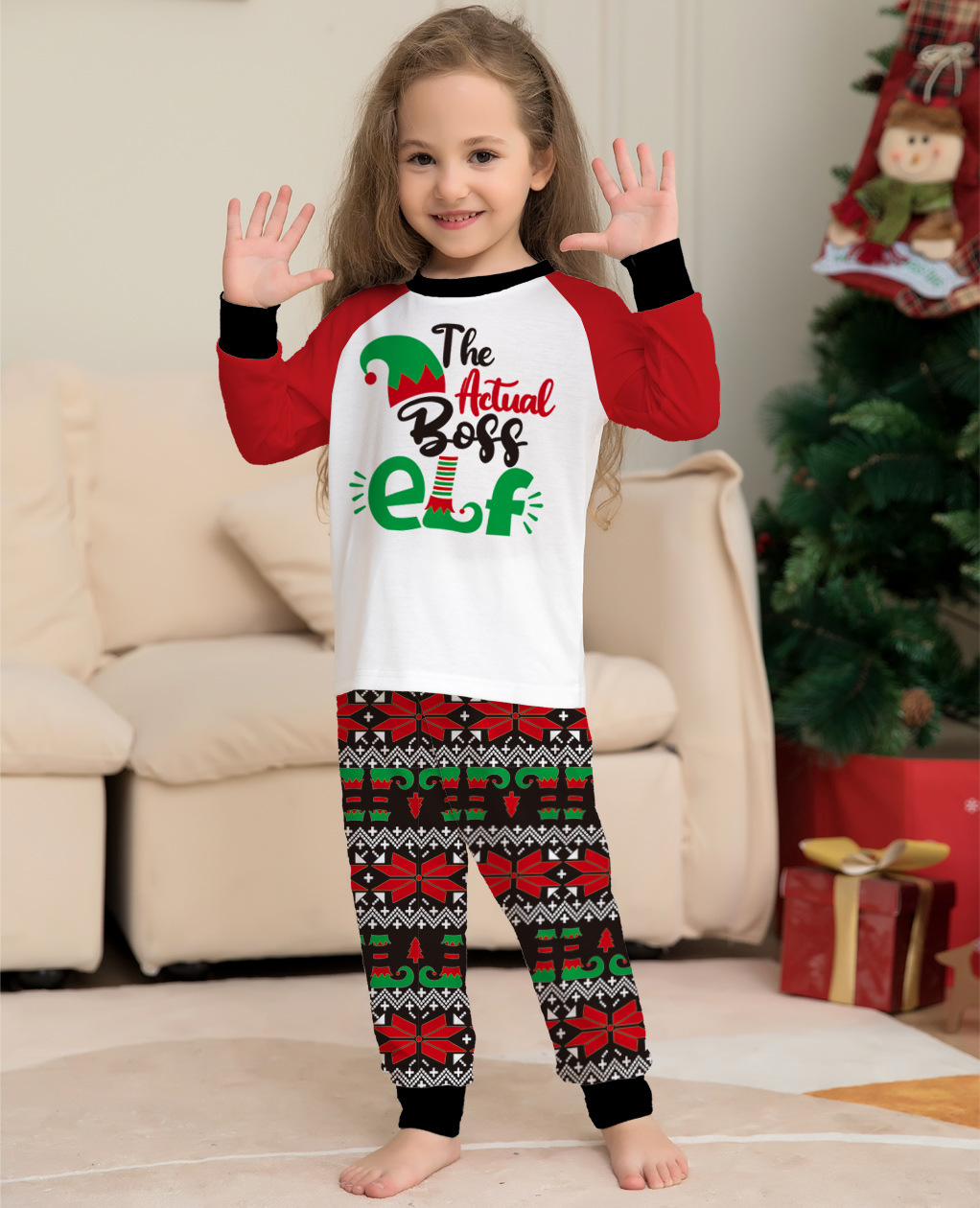 Cute Letter Cotton Printing Pants Sets Jogger Pants Family Matching Outfits display picture 6