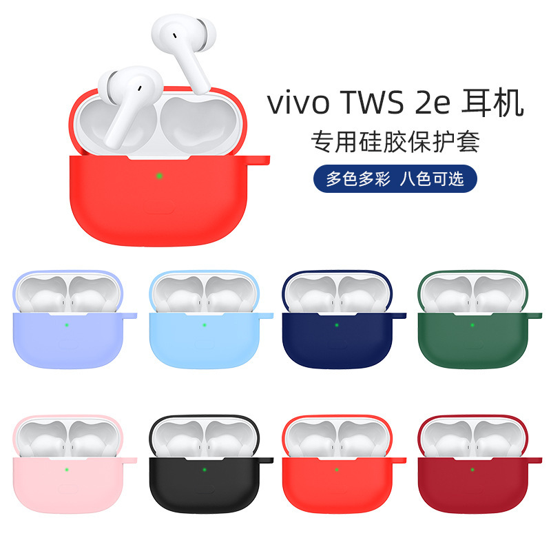 SuitablE for VIVO TWS2/ 2E WirElEss HEadphonE ProtEctivE CovEr BluEtooth Soft SiliconE ShEll Charging CompartmEnt CosmEtics Bag Soft Bag