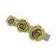 Medicine house girl hair clip cos jewelry golden resin flower hair clip French small fresh rose flower hair clip wholesale