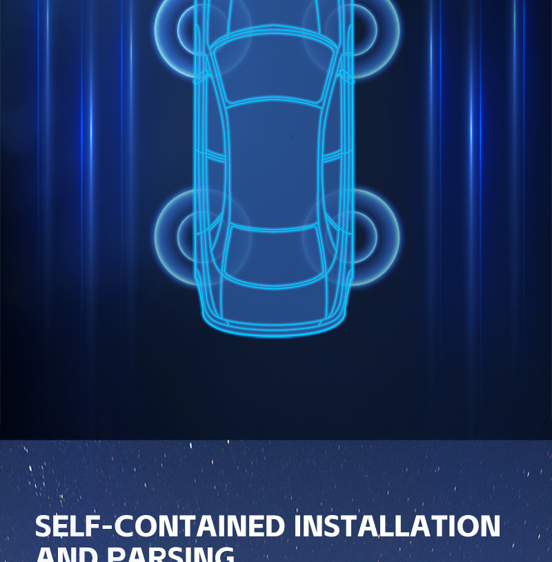 T22 Built-In Tire Pressure Monitor, External Universal Tire Detection Device for Cars, Wireless Solar-Powered Tire Pressure Monitor