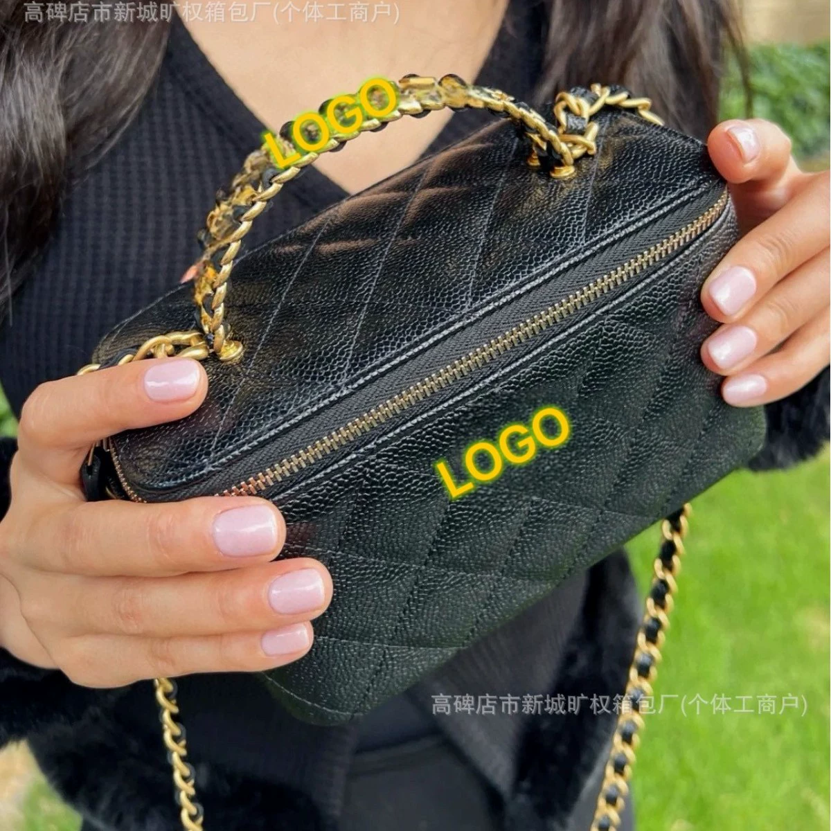 Новый стиль Little Xiangfeng Ligh Ge Полая цепочка ручка коробка с высоким значением на одно плечо