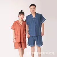 Утепленный банный костюм унисекс, толстовка, Женская одежда из чистого хлопка, Высококачественная полностью Хлопковая мужская одежда больших размеров для терапии ног и сауны
