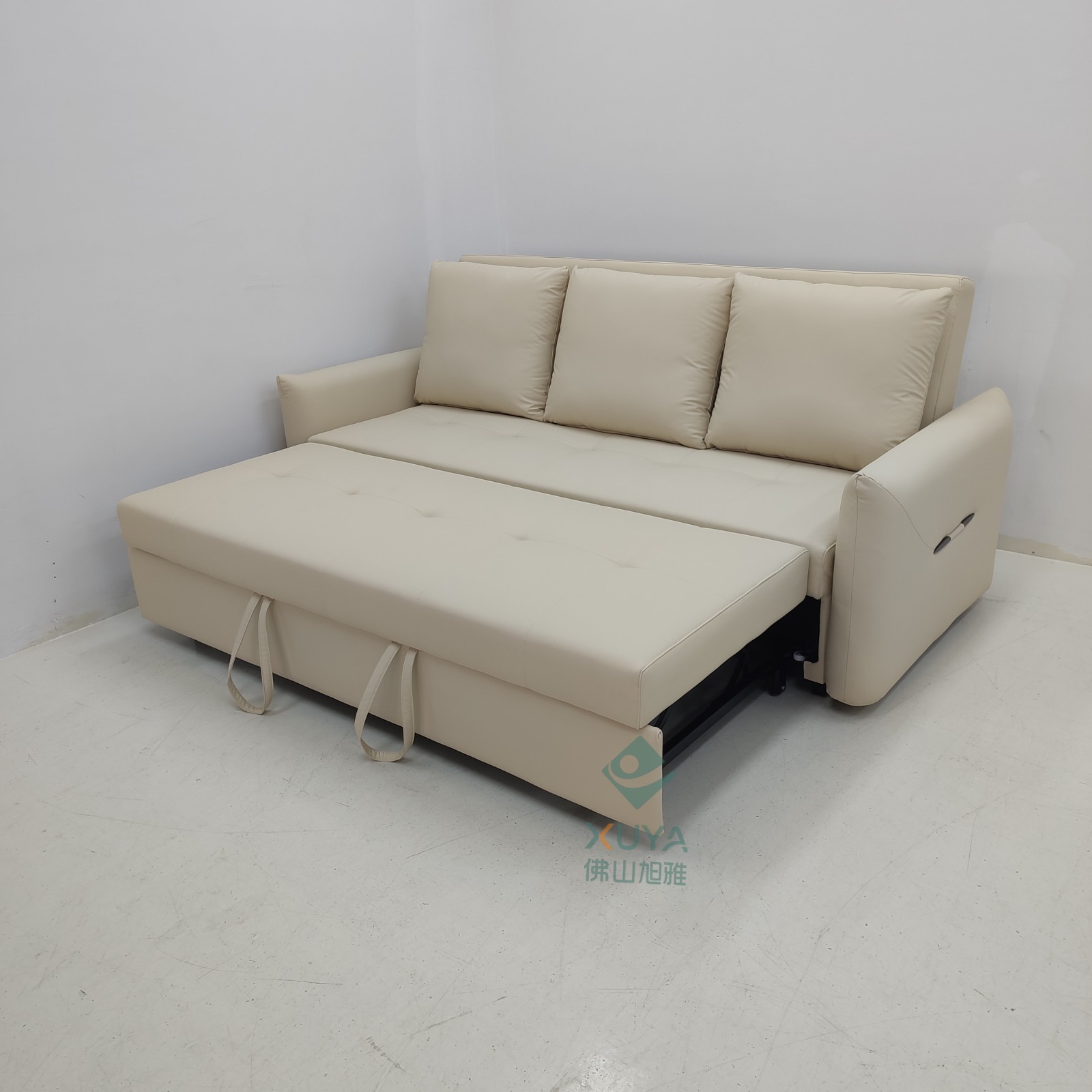 Sofá cama de tela moderna simple y tecnológica, sofá cama plegable doble multifuncional para la sala de estar