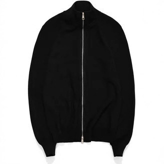 Hombre de cuello alto de doble cabeza cremallera suéter otoño y invierno nuevo estilo de ropa casual de hombre de negocios de color sólido delgado jersey cardigan superior