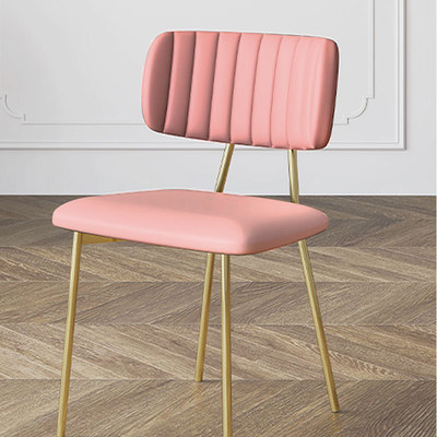 北欧简约布艺靠背椅网红ins卧室洽谈休闲椅现代简约客厅简易餐椅|ms