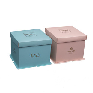 Manufacturer in stock 6/8/10/12-inch cake box thousand-layer mousse birthday baking box thickened custom