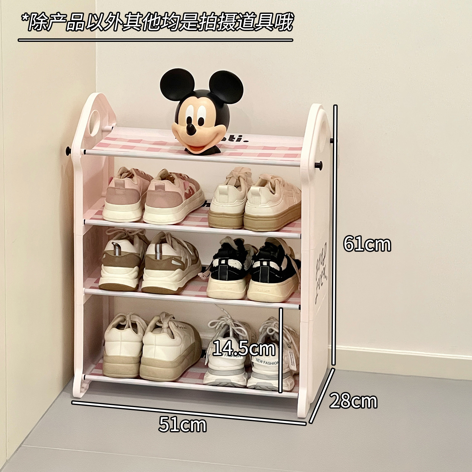 Zapatero simple puerta del hogar estante de zapatos de ahorro de espacio interior de varios pisos estante de almacenamiento de alquiler de dormitorio estante de zapatos