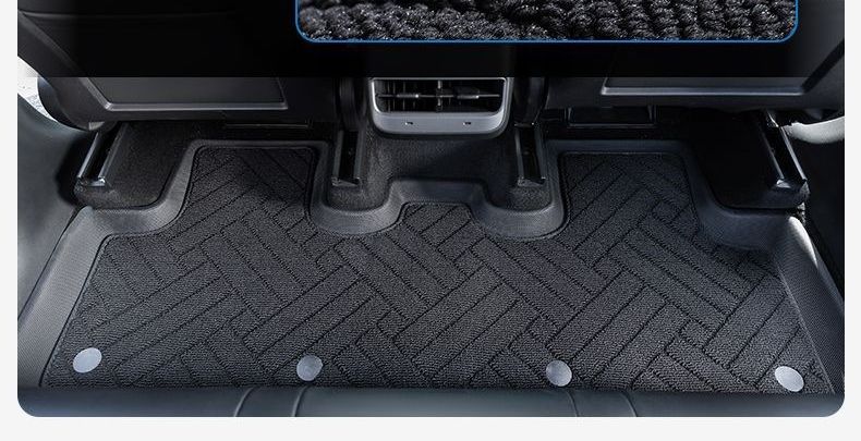 Custom-fit PEY all-new model Mercedes carpet floor mat Tesla car accessories foot mat 3 black