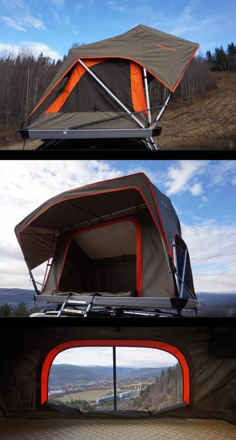 Export Car Roof Tent for 3-4 People, Fully Automatic Quick-Opening Car Tent, Soft-Top Outdoor Camping Equipment Customization