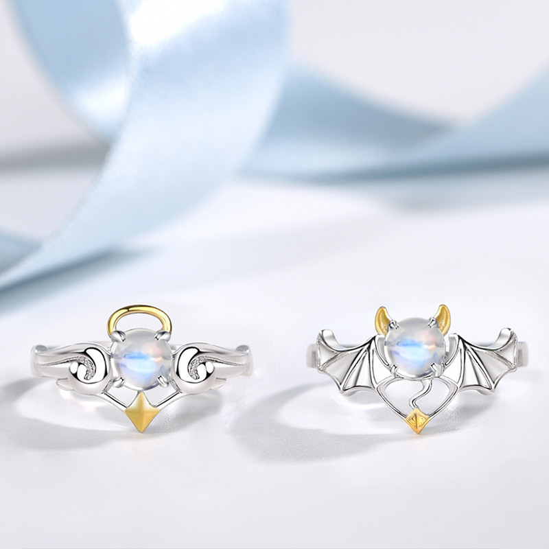 Fashion Angel Metal Plating Inlay Artificial Gemstones Womenu0027S Rings 1 Piece