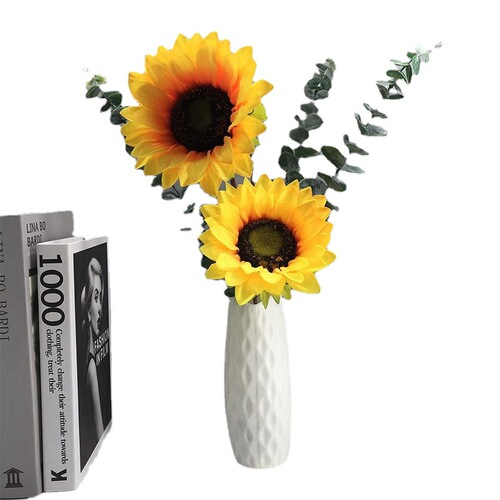 Sunflower Artificial Flower High-end Simulation Potted Chrysanthemum Fake Flower Home Living Room Decoration TV Cabinet Dining Table Decorations