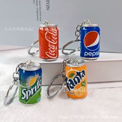ミニシミュレーション缶ストラップコーラ雪碧キーホルダークリエイティブ飲料瓶キーホルダー小プレゼントキーホルダー