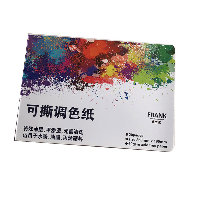 Double-sided colored paper toning