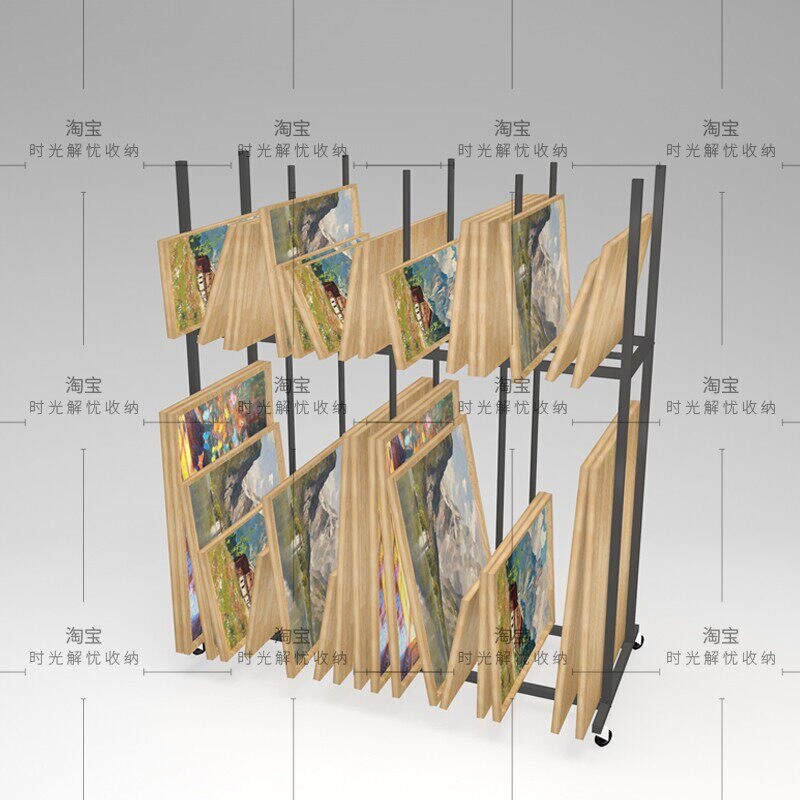 Art Tool Storage and Display Rack for Organizing and Displaying Oil Painting Tools, Picture Frames, and Storage Items Art Tool Storage and Display Rack for Organizing and Displaying Oil Painting Tools, Picture Frames, and Storage Items