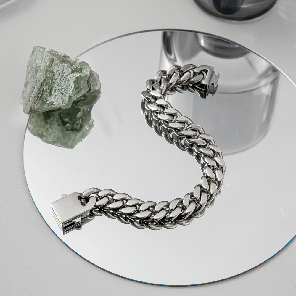 Fashion Geometric Titanium Steel Plating Bracelets 1 Piece