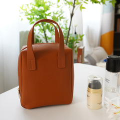 貝殼手提化妝品包大容量收納袋旅行枕頭化妝包Pu洗漱包女士手提包