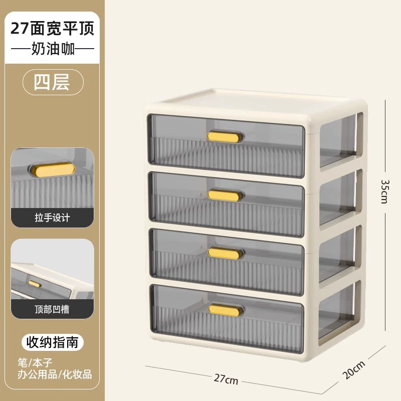 Cosmetic table storage box, lipstick, capacious transparent plastic face mask