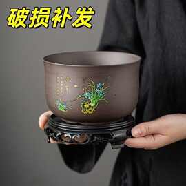 带底座吊兰蝴蝶兰君子兰兰花专用盆紫砂陶瓷花盆蕨类绿植盆景花盆