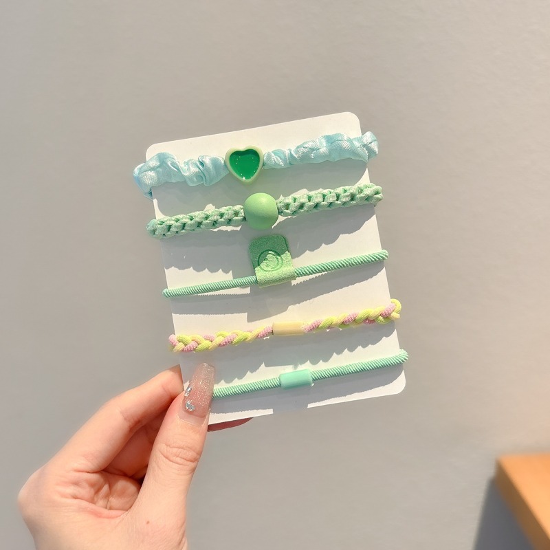 Cuerda para el cabello de dibujos animados, alta elasticidad y durabilidad, banda elástica para atar la cabeza, bola para mujer, lazo para el cabello, cuerda para la cabeza, nueva funda de cuero, accesorios para el cabello, todo fósforo