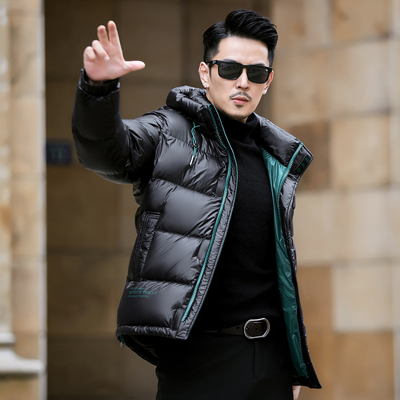 2025 New Winter Men's down Jacket 90 White Duck down Black Gold Thickened Warm Hooded Coat Trendy Puffer Jacket 2025 New Winter Men's down Jacket 90 White Duck down Black Gold Thickened Warm Hooded Coat Trendy Puffer Jacket