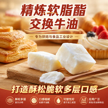 精炼软脂酯交换牛油 食品级改性动物油脂 抗起砂糖果烘焙可用