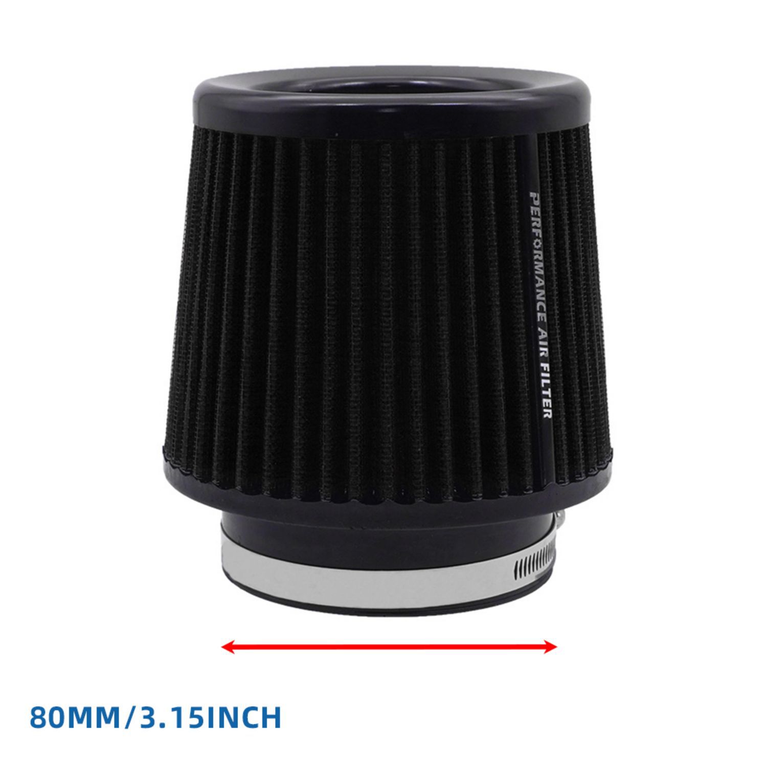 63 76 80 89 101mm car cold intake modified mushroom head air filter engine filter