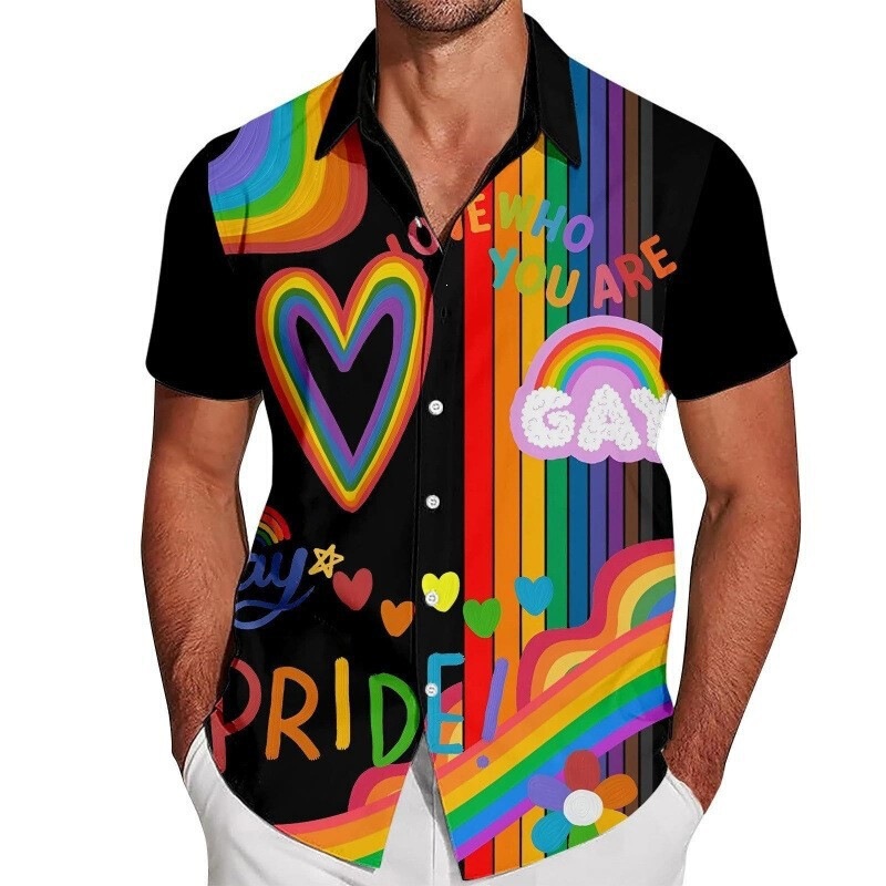 New cross-border Hawaiian style men's 3D printed casual short-sleeve shirt, versatile for everyday wear New cross-border Hawaiian style men's 3D printed casual short-sleeve shirt, versatile for everyday wear