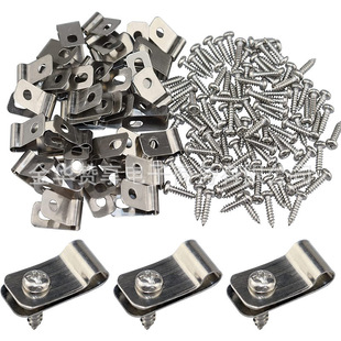 Agricultural stainless steel wire clamp for installation welding steel wire to wood metal livestock fence clamp iron wire fence clamp