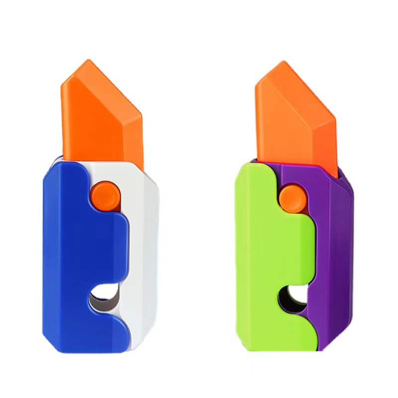 Gravedad cuchillo de rábano descompresión cuchillo 3D impresión pequeño juguete rábano cuchillo Douyin mismo estilo de ventilación diversión al por mayor