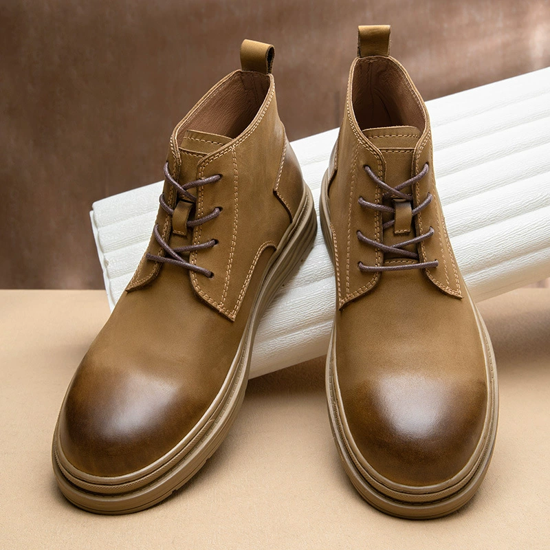 Martin сапоги мужской английский стиль черные ботинки с толстой подошвы для бизнеса