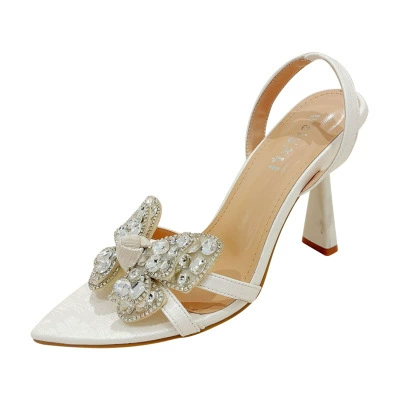 Sexy cute sandals high heels with bow, European style