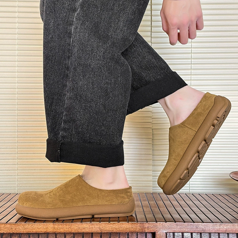 2025 новые маленькие картофельные туфли Muller Baotou полусапожки мужские повседневные слипоны Boken 178