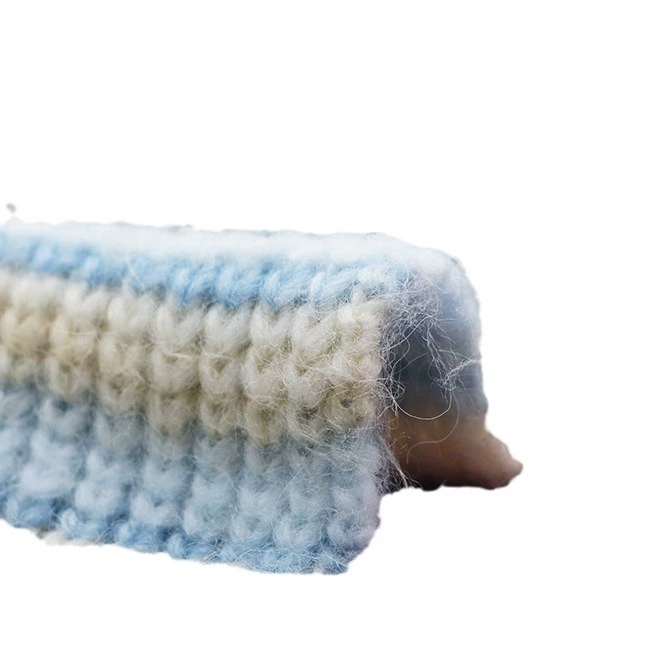 Rainbow woven trend knitted hat, internet celebrity, (Physicals)