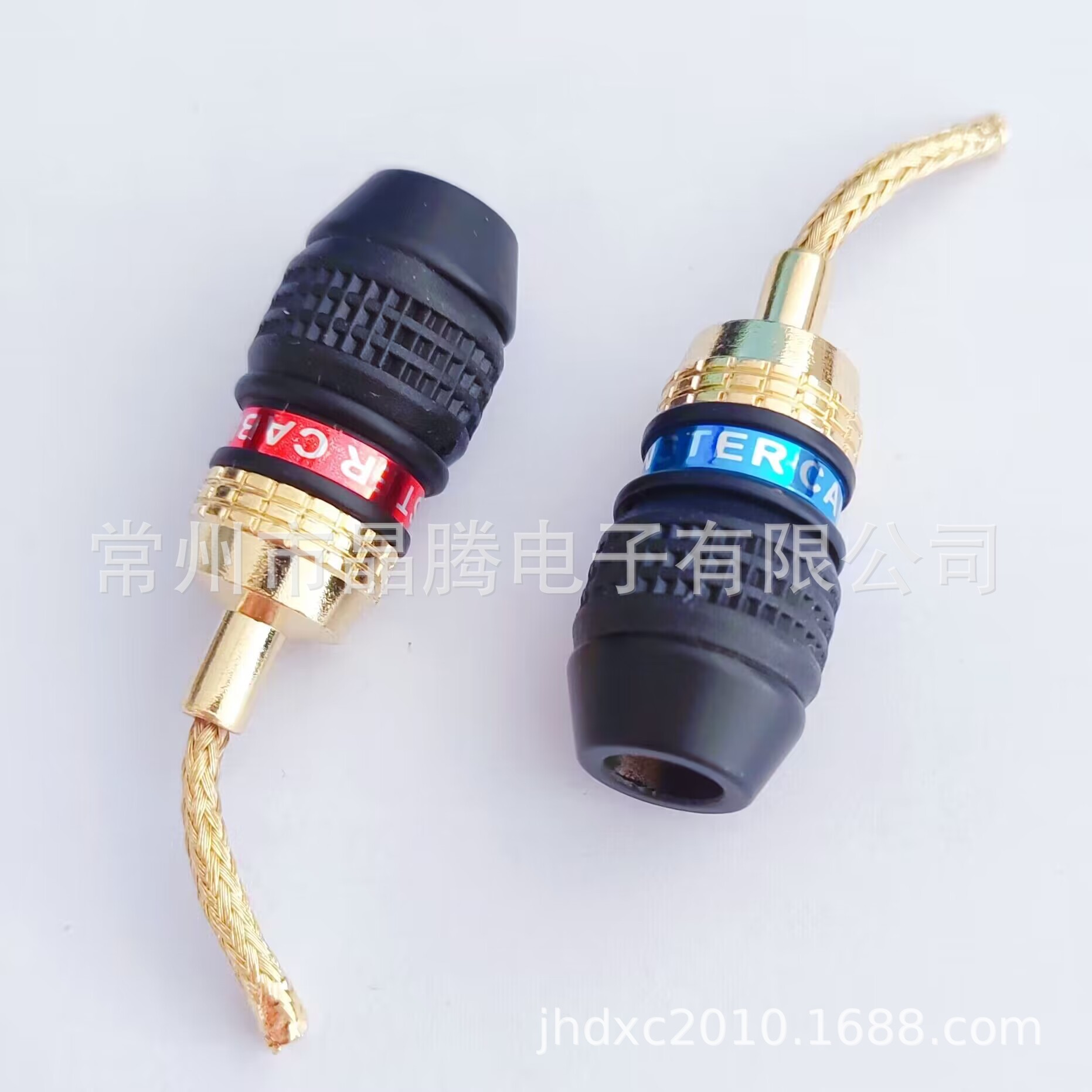 编织线香蕉插头 怪兽香蕉插 免焊香蕉头 软鞭香蕉插 功放香蕉插