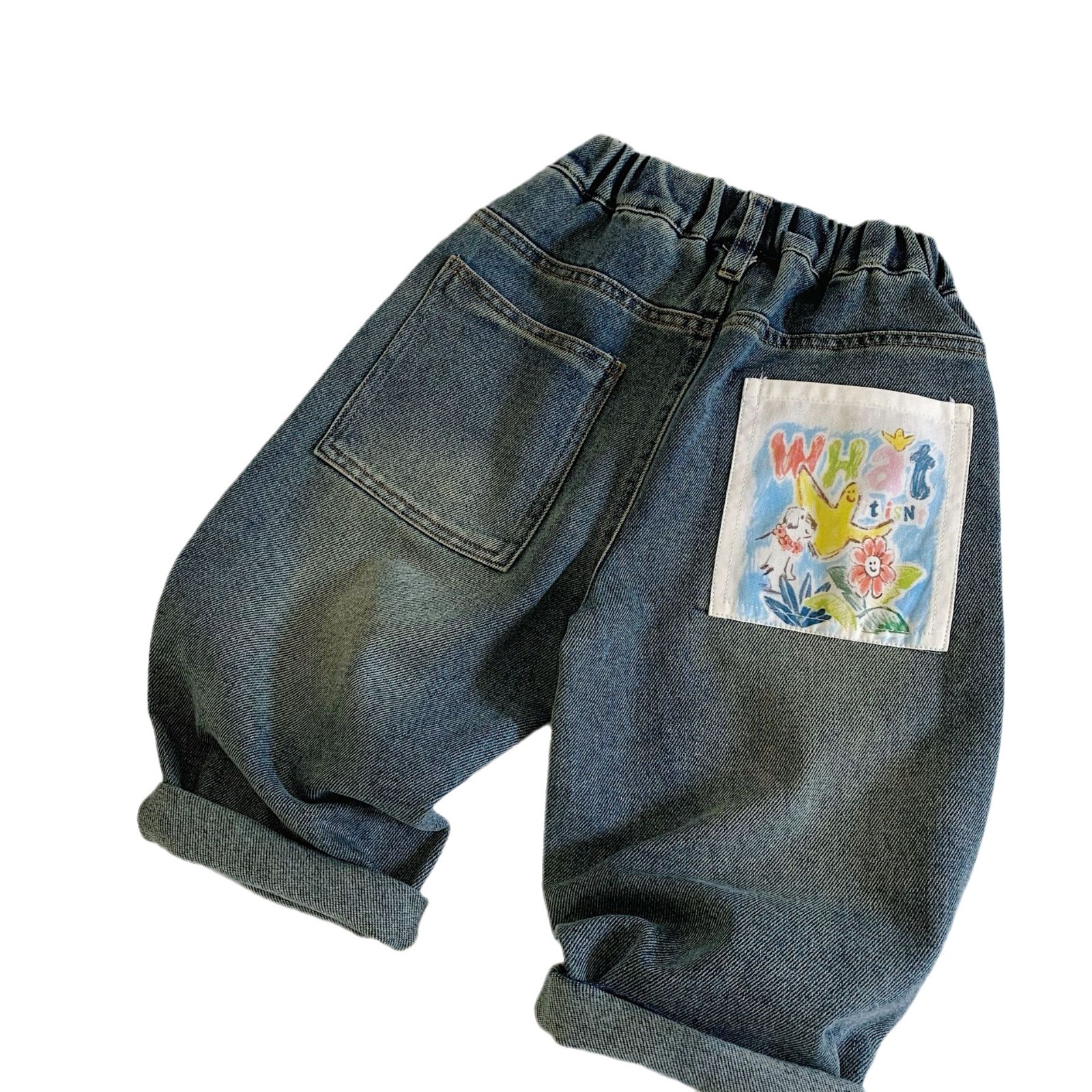 Pantalones Vaqueros para Niños Mai Bao, Primavera-Otoño 2026, Ropa Infantil Estilo Coreano, Pantalones Largos Casuales para Bebés, Pantalones Holgados Versátiles para Niños, a la Moda