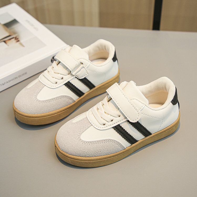 Children's Moral Training Shoes Girls' Low Top Casual Board Shoes 2023 Autumn New Children's Shoes Boys' Soft Sole_voghion.com