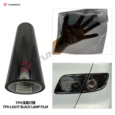 Car headlight protective film — Tpu Headlight Film Light Black Dark - tph-light-black-light-film-031m