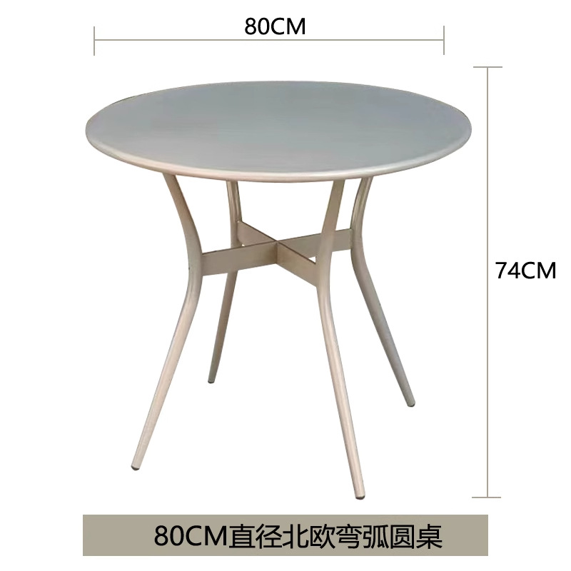 Mesa redonda de arco curvo de 80 diámetro