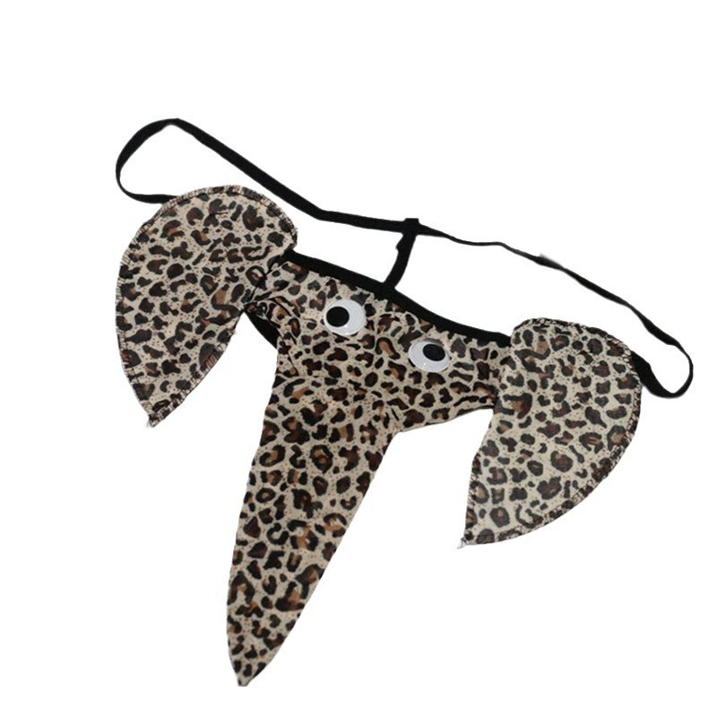 Мужское новоявление слоновье кольчужное белье, один размер, черный/красный/леопард