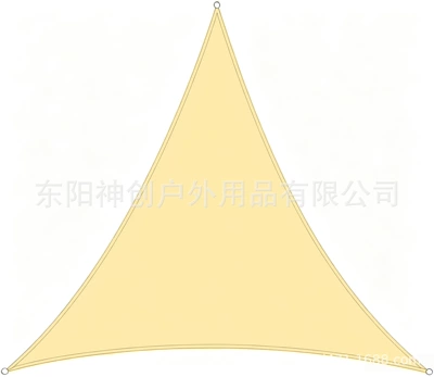 Avtomobil yan çətirləri sunshade sail for outdoor - beige-equilateral-triangle-2x2x-2m