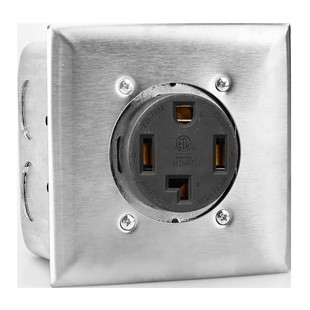 NEMA14-30 EV socket with assembly panel socket panel base junction box socket metal cover plate