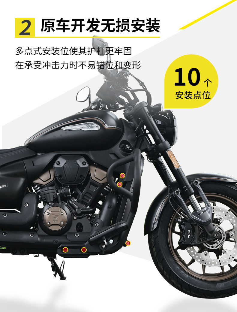 Suitable for Longxin Wuji Cu250 Crash Guard, Amt Automatic Gear Bumper, Anti-Fall Folding Backrest, Second-Generation Side Bag Modification