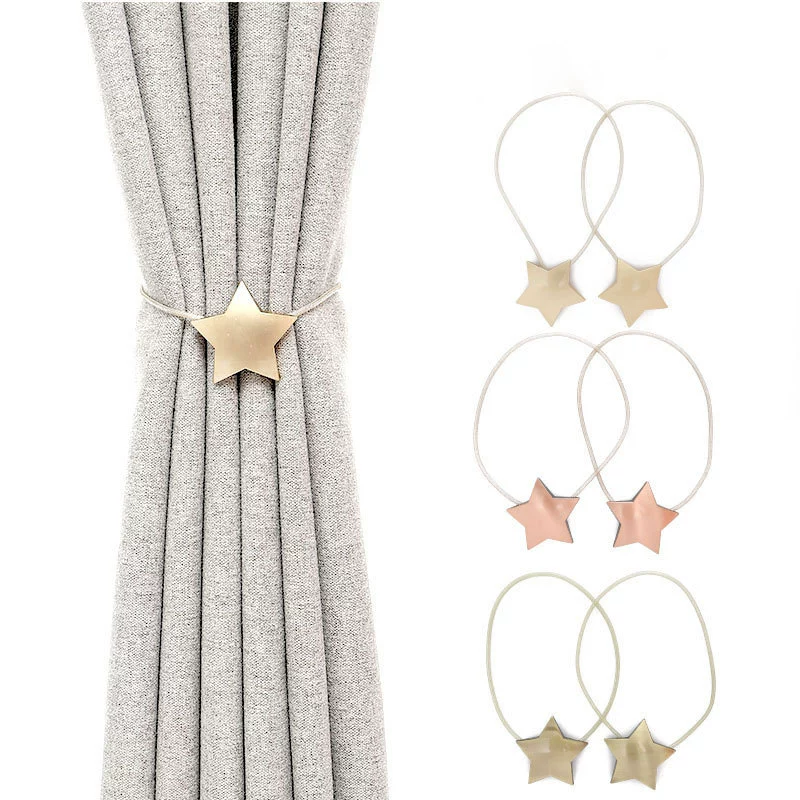 Креативный новый без перфорации, Бесплатная установка, звездный занавес, магнитный ремешок с пряжкой, трансграничная поставка в наличии, оптовая продажа, Пряжка для штор