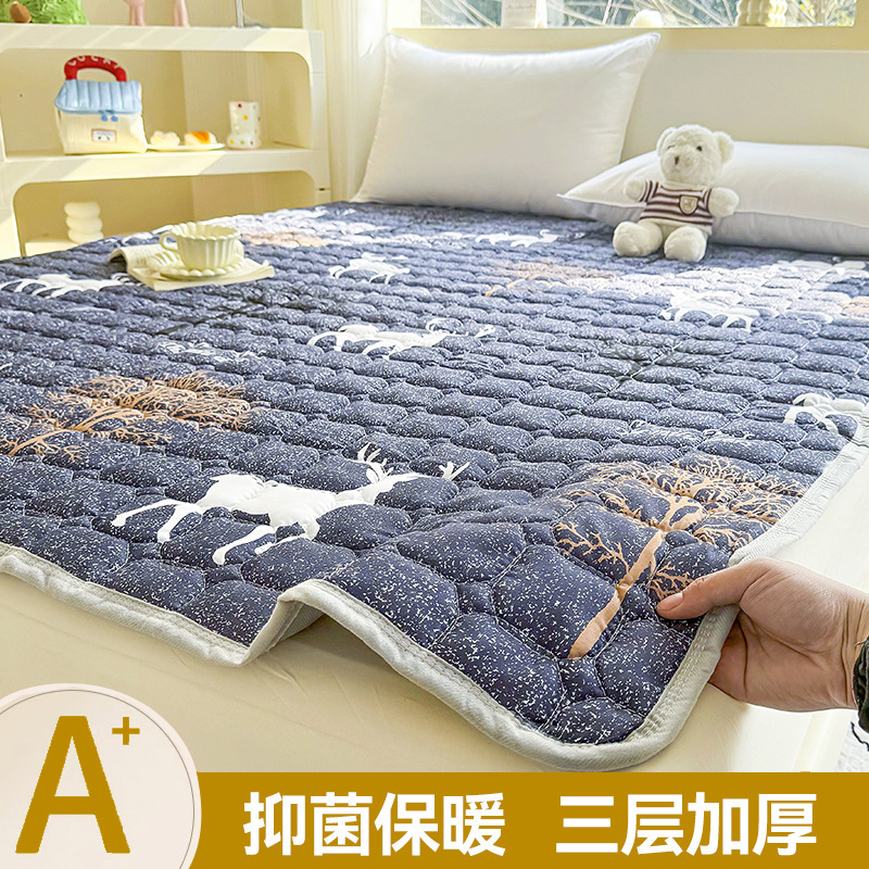 洗える折りたたみ式マットレス、寮用滑り止め畳保護マット、薄型学生専用通気性寝具|undefined